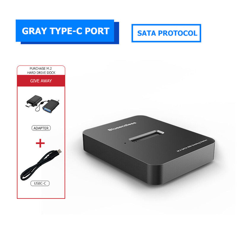 Blueendless SD01 Type-C SSD Docking Station 10Gbps M.2 SATA Reader Adapter