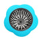 Flower Sink Strainer Kitchen Drain Filter Bathroom Drainage Hair Trap(Blue)