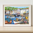Full Embroidery 11CT Cross Stitch Stamped Kits Seaside Town DIY Decorative Craft