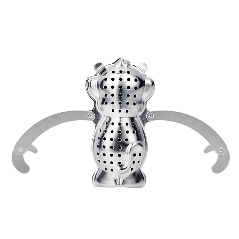 Monkey Shape Tea Infuser Loose Leaf Strainer Herbal Filter Tray Spice