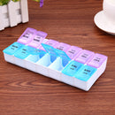 14 Slot 7 Day Pill Organizer Box Weekly Case Travel Medication Reminder
