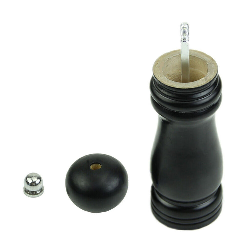 Kitchen Classical Wooden Pepper Spice Salt Mill Grinder Muller Tool Black