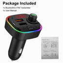 12V/24V Bluetooth FM Transmitter Radio MP3 Wireless Car 7Y6T Adapter USB Z8B5