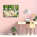 Painting By Numbers DIY Kit Swans Canvas Oil Art Picture Home Wall Decor Artwork