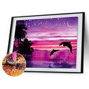 Dolphin 5D DIY Diamond Painting Kits Full Square Drill Mosaic Art Crafts Pi