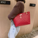 Ladies Shoulder Chain Handbag PU Leather Shopping Top-handle Bag Large Totes