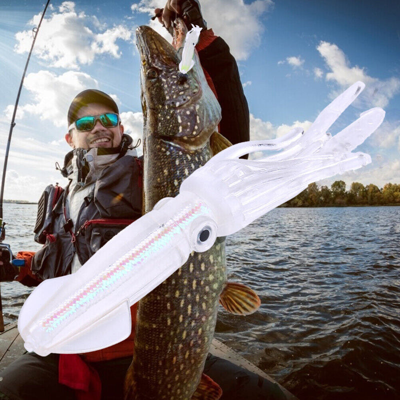 5pcs Squid 10cm 8g Lures Simulation Artificial Wobbler Soft Fishing Bait Tack