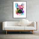 Painting By Numbers Kit DIY Colorful Dog Canvas Oil Wall Art Picture Ornament