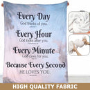 Bible Blanket Flannel Inspirational Thought Prayers Religious (150x100cm) Newly