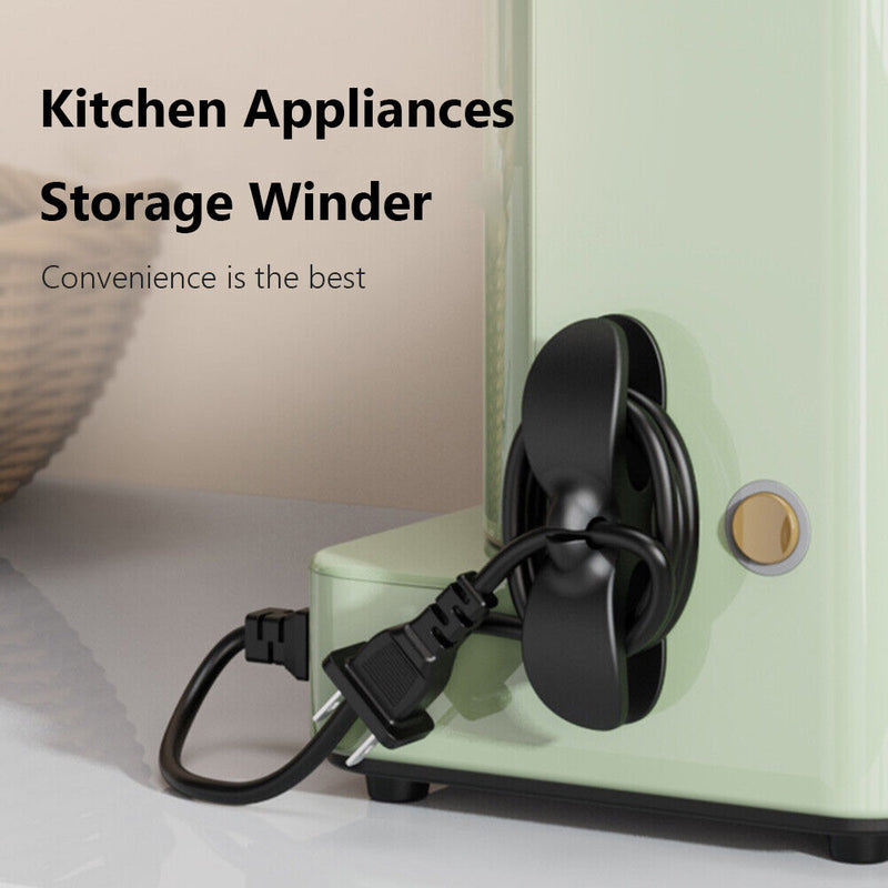 Wire Cable Organizer Holder Cord Wrapper Winder for Kitchen Appliances Comput