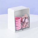 Cotton Swabs Qtips Storage Organizer 2 Grids Separate Holder Box (White) Newly