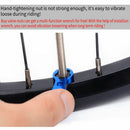 Bike with Install Wrench Tire Valve Cap Presta Valve Nut Tires Nozzle Lock