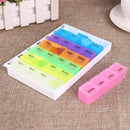 28 Compartments Pills Storage Box 7 Days Tablet Pill Box Holder Medicine