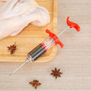 Stainless Steel Needle BBQ Flavor Injector Roast Meat Spice Sauce Syringe S