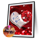 5D Kit Rhinestone Picture DIY Love Flower Full Round Drill Diamond Painting Gift