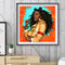 DIY Diamond Painting Cute Hairstyle Girl Full Round Rhinestone Art Picture