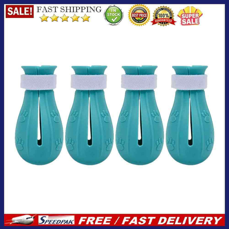 4x Anti Bite Bath Washing Cat Claw Cover Cut Nails Foot Cover Pet Paw Prote