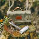 Travel Bags Storing Seasoning Bottle Silica Glass Bottle (Military Green) Newly