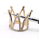 Rhinestones Crown Nail Brush Holder Manicure Pens Displayer Stand (01) Newly