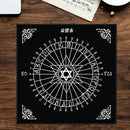 Square Tarot Card Cloth Pentacle Tarot Crystal Grid Divination Deck Cloth Newly
