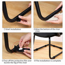 U Shaped Anti-front Tilt Glides Pipe Clamp Damper Stool Chair Leg Pad Tube Caps