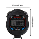 With Strap Sports Handhold LCD Stopwatch Digital Timer Time Counter Chronograph