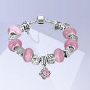 Cute Beads Women Rhinestone Pendant Hand Chain Girls Bracelet Jewelry Gift