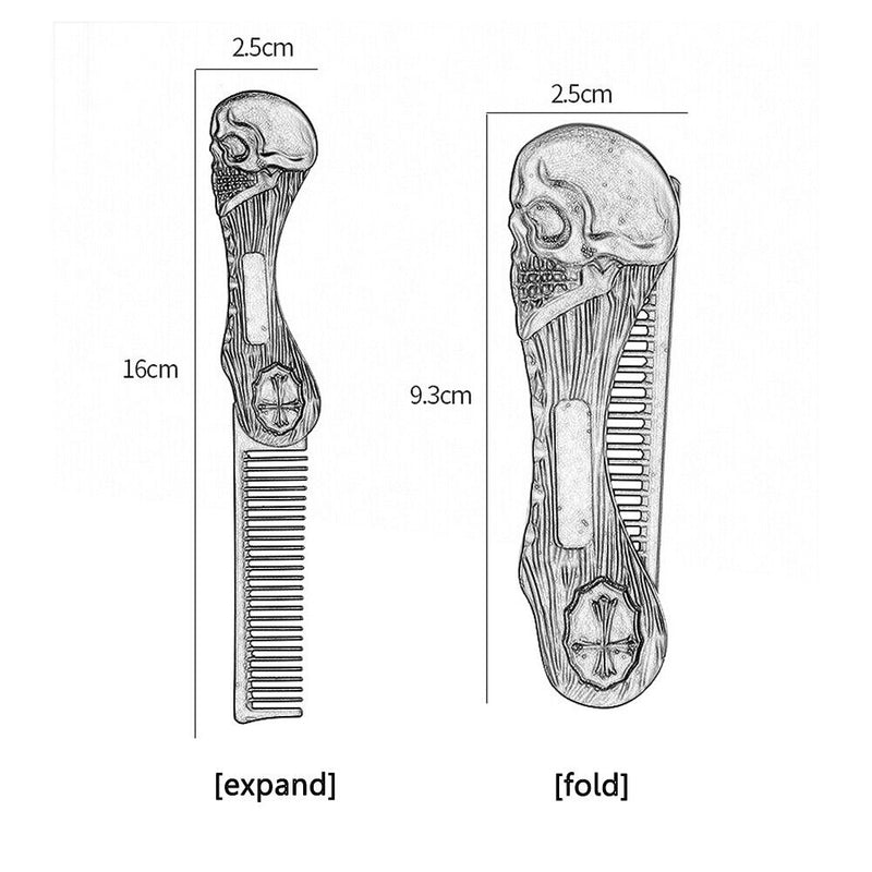 Multifunctional Barber Comb Portable Durable Beard Cleaning Comb Men Accessories