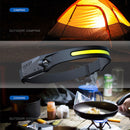 Flashlight, Running Camping 350lm LED Rechargeable Waterproof Headlight Headlamp