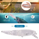 1pc Minnow VIB Fishing Bionic Blank Bait Wobblers Plastic Hard Fishing Lure