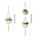 Plant Holders Flower Pot Flower Basket Garden Decor Hanger Baskets Lifting Rope