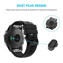 10pcs Anti-dust Charging Port Plug for Garmin Fenix 7 7S 7X 6 5X (Clear Bla