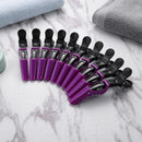 10pcs Durable Hairpins Duckbill Positioning Hairpin DIY Salon Tool (Purple)