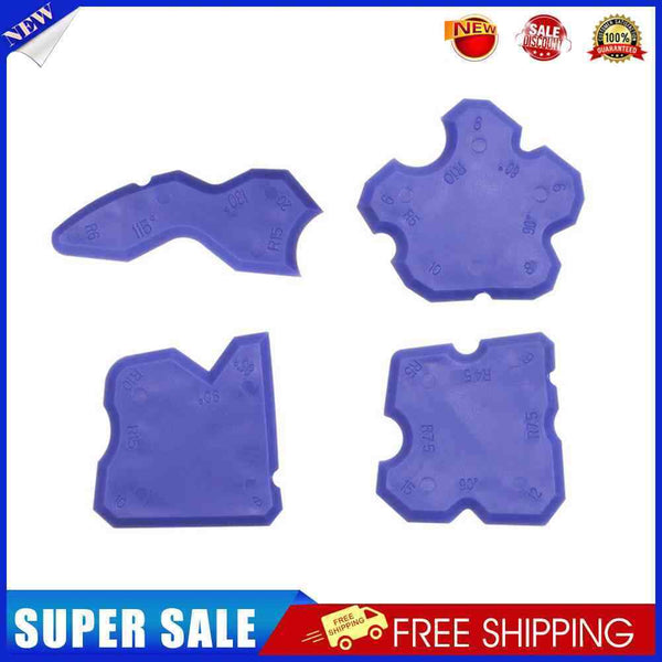 4pcs Smoothing Spatula Sealant Remover Caulking Scraper Grout Kit (Blue)