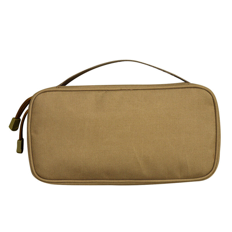 Outdoor Travel Camping EDC Tool Storage Bag First Aid Kits Pouch (Khaki) Newly