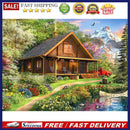 5D DIY Full Drill Diamond Painting Nature House Cross Stitch Embroidery Cra