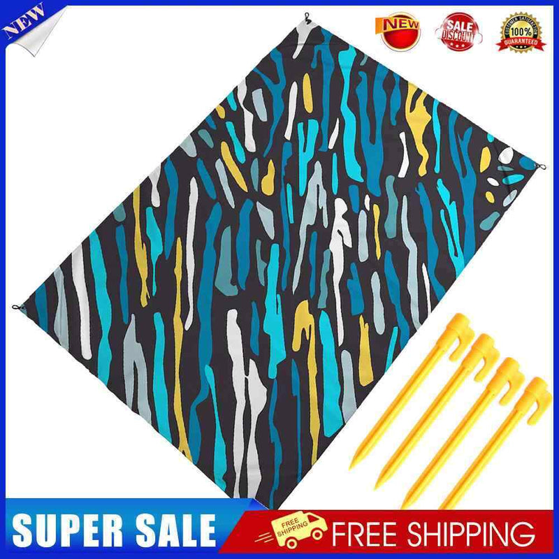 #A Multifunctional Folding Beach Blanket Practical Outdoor Camping Mat Supplies