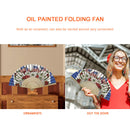 Independence Day Flowers Flag Oil Paint Folding Fan By Numbers DIY Crafts