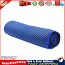 Ice Cold Towel Summer Outdoor Fitness Quick Dry Cooling Towel (Dark Blue) Newly