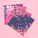 DIY craft Handmade Square Origami  Cherry Blossom Scrapbooking  Folding Papers