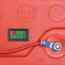 LCD Digital Dual Display Voltmeter Meter Battery Capacity Indicator (Green)
