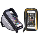 Bike Front Frame Touch Screen Waterproof Phone Bag Top Tube Pannier (Grey) Newly