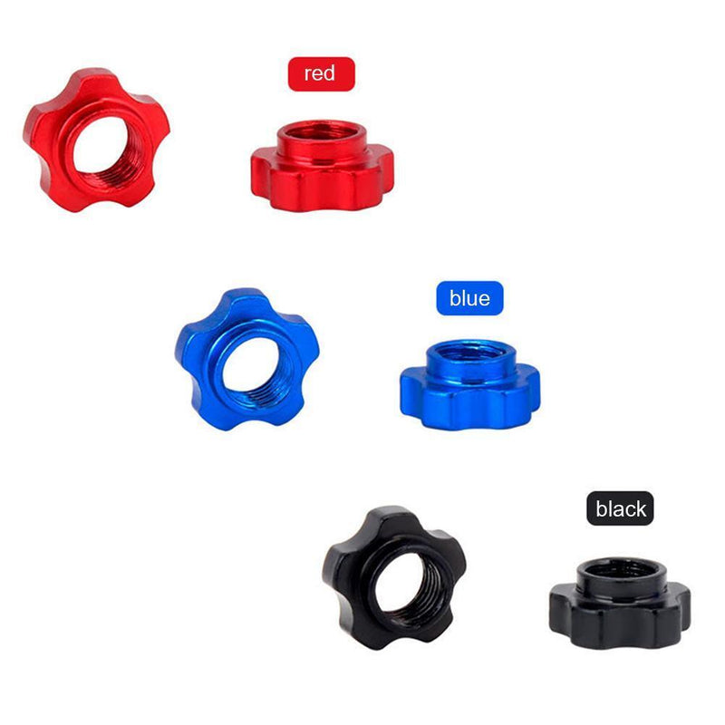 VXM 2pcs/Set MTB Bike Schrader Presta Valve Wheel Converter Nut Rim (Red)