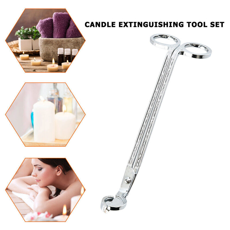 Candle Wick Trimmer Oil Lamp Trim Scissor Cutter Snuffer Tool Hook Clipper