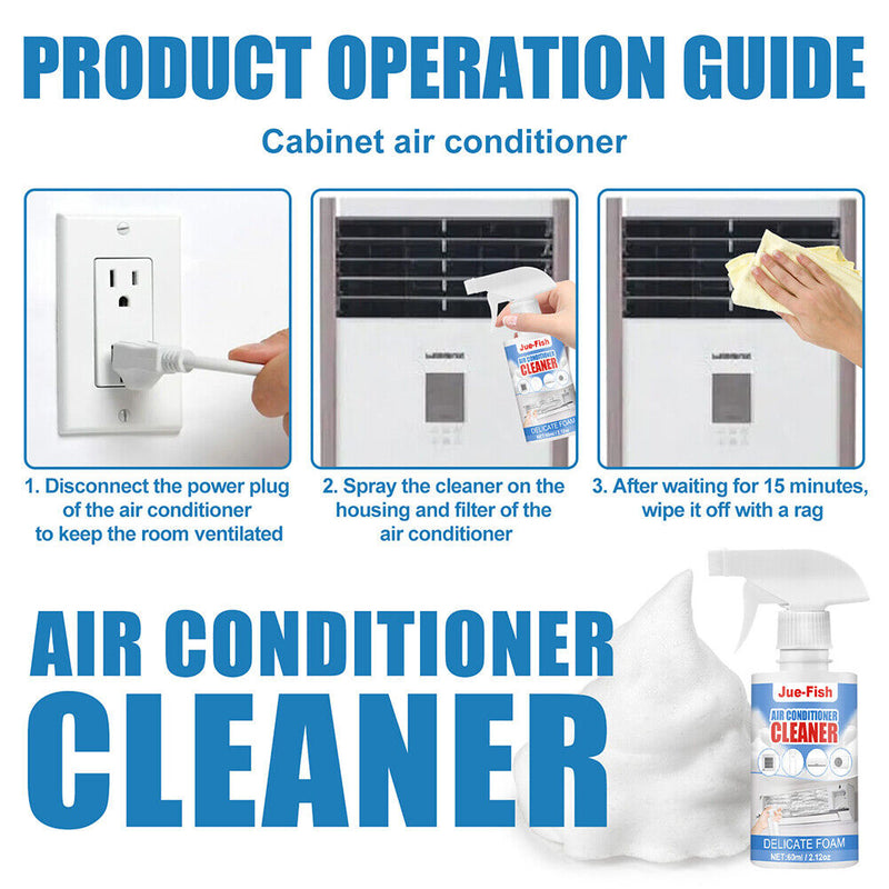 60ml Foaming Sprayer Deodorizer Air Conditioner Cleaner Household Cleaning Tools