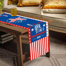 4th of July Table Runner Independence Day Tablecloth American Decor Flag G1M6