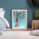 Full Cross Stitch Eco-cotton Thread 11CT Printed Christmas Goblin Wall Art Kit