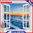 Window Sea Oil Paint By Numbers DIY Craft Coloring Drawing Home Decoration Gift