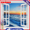 Window Sea Oil Paint By Numbers DIY Craft Coloring Drawing Home Decoration Gift