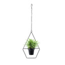 Hanging Flower Pot Hanger Chain Iron Planter Basket Holder Home Decor (B) Newly